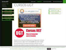 Tablet Screenshot of cursosugt.es